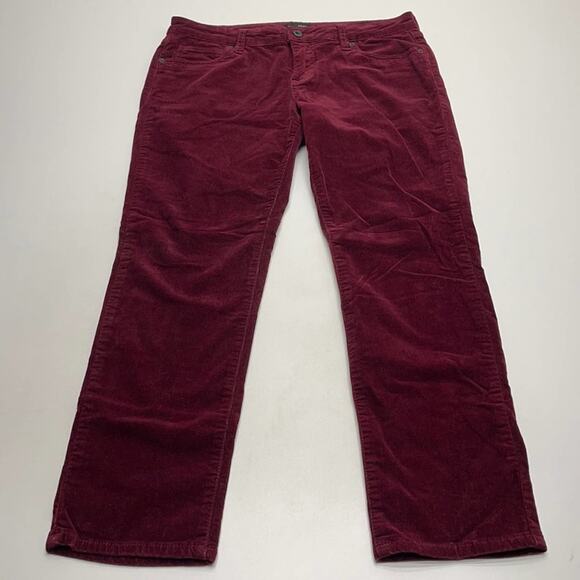 EDYSON Women’s 30P Wine Red Corduroy Straight Leg Pant - Picture 1 of 3